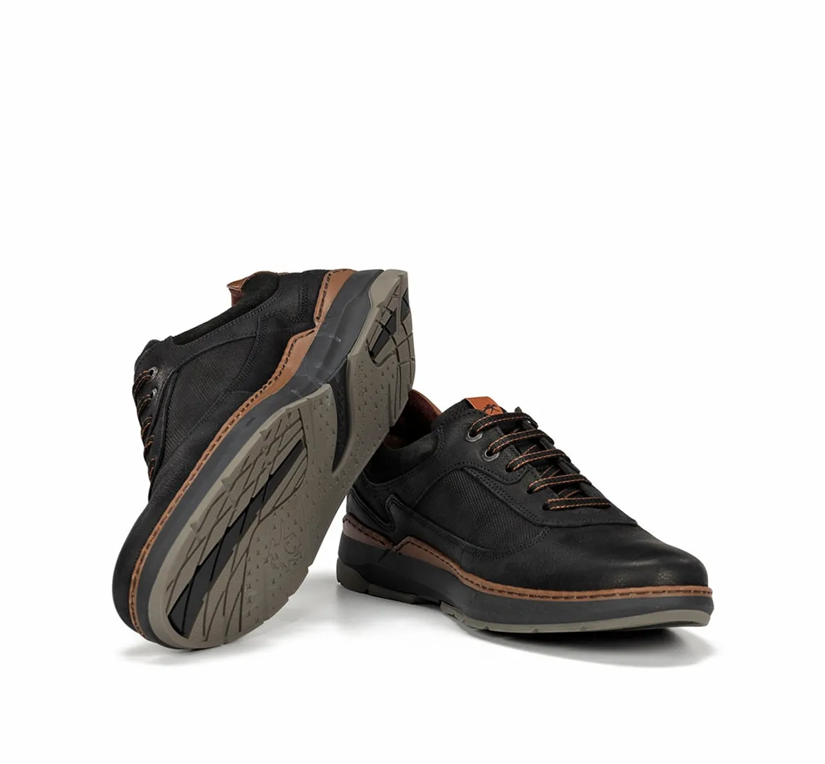 Fluchos Jeff F2277 scarpe nere uomo eleganti casual