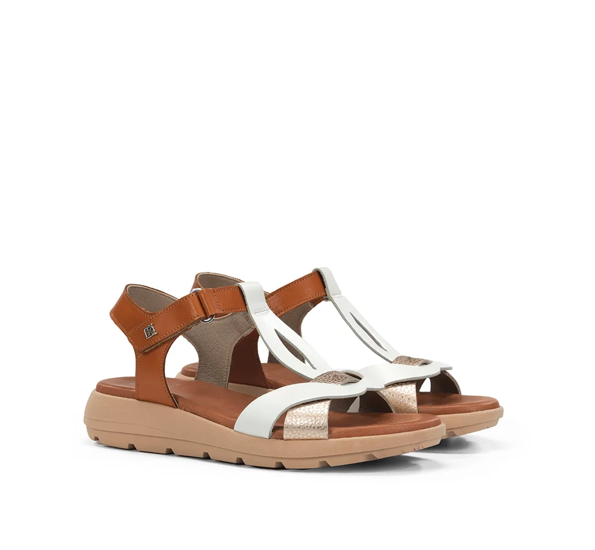Fluchos Gandia D9466 sandali bianchi donna leggeri