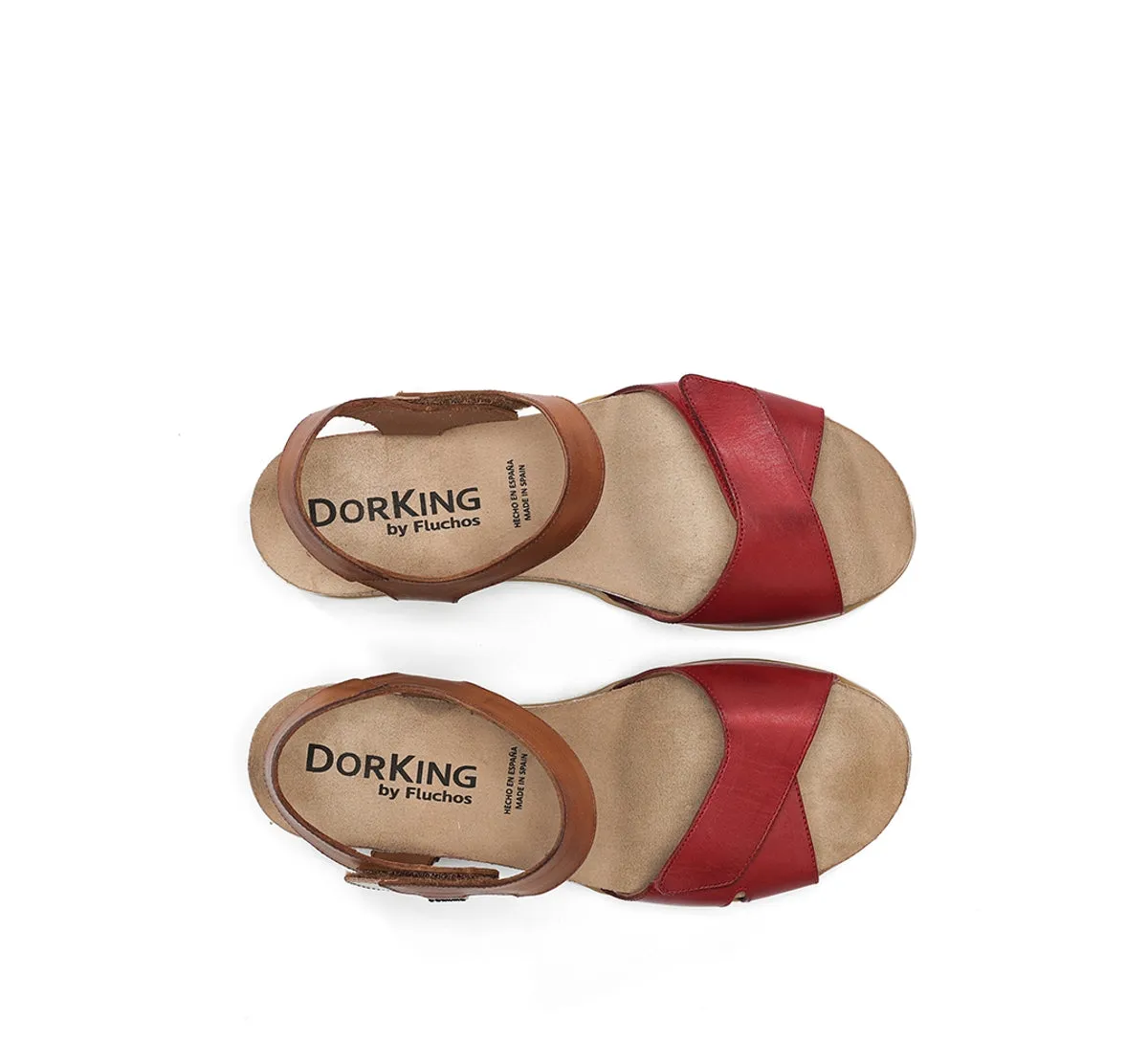 Fluchos Gold D9512 Sandali Zeppa Donna Rossi