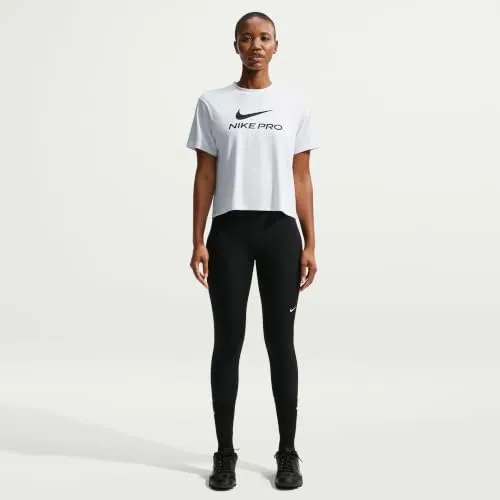 Nike Pro T-shirt donna S Dri-Fit taglio ampio nera