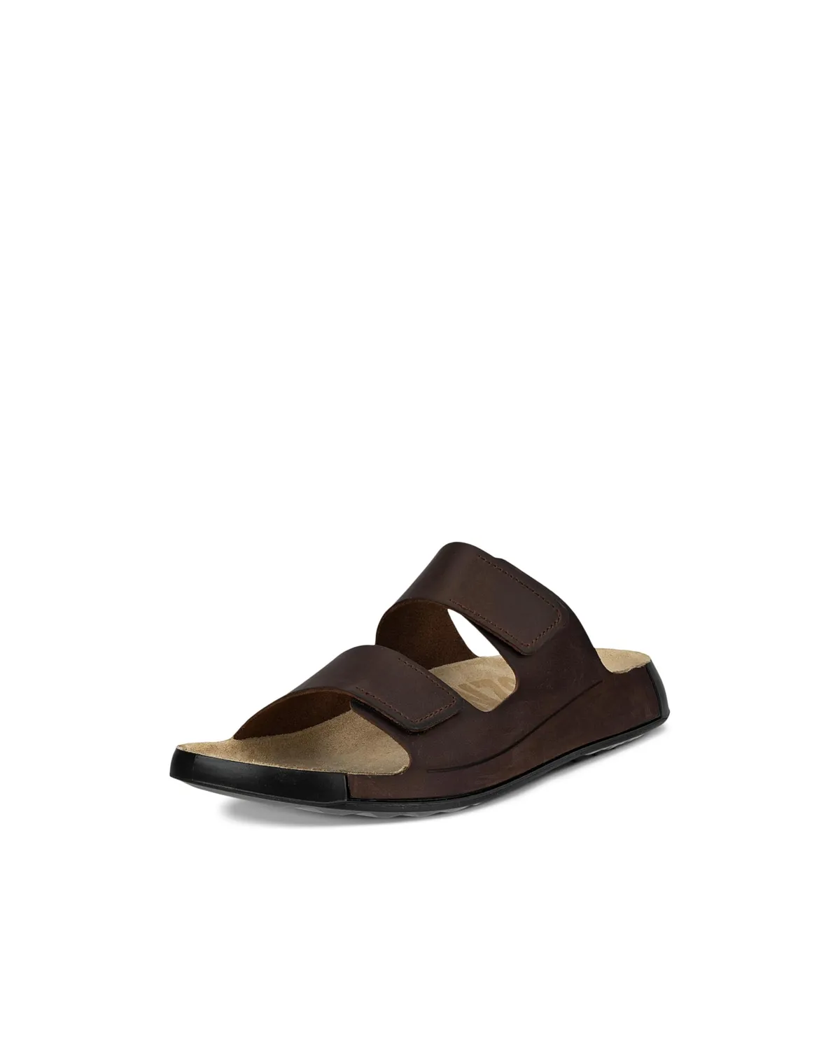 Ecco Cozmo Two Band ciabatte uomo nero pelle comfort