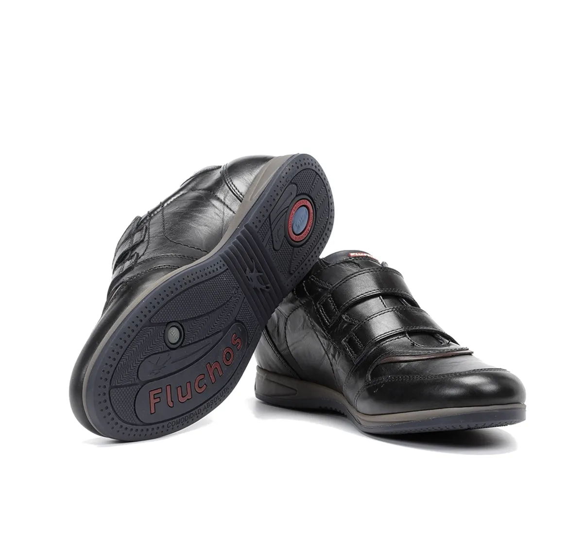 Fluchos Daniel 9262 scarpe casual nere uomo