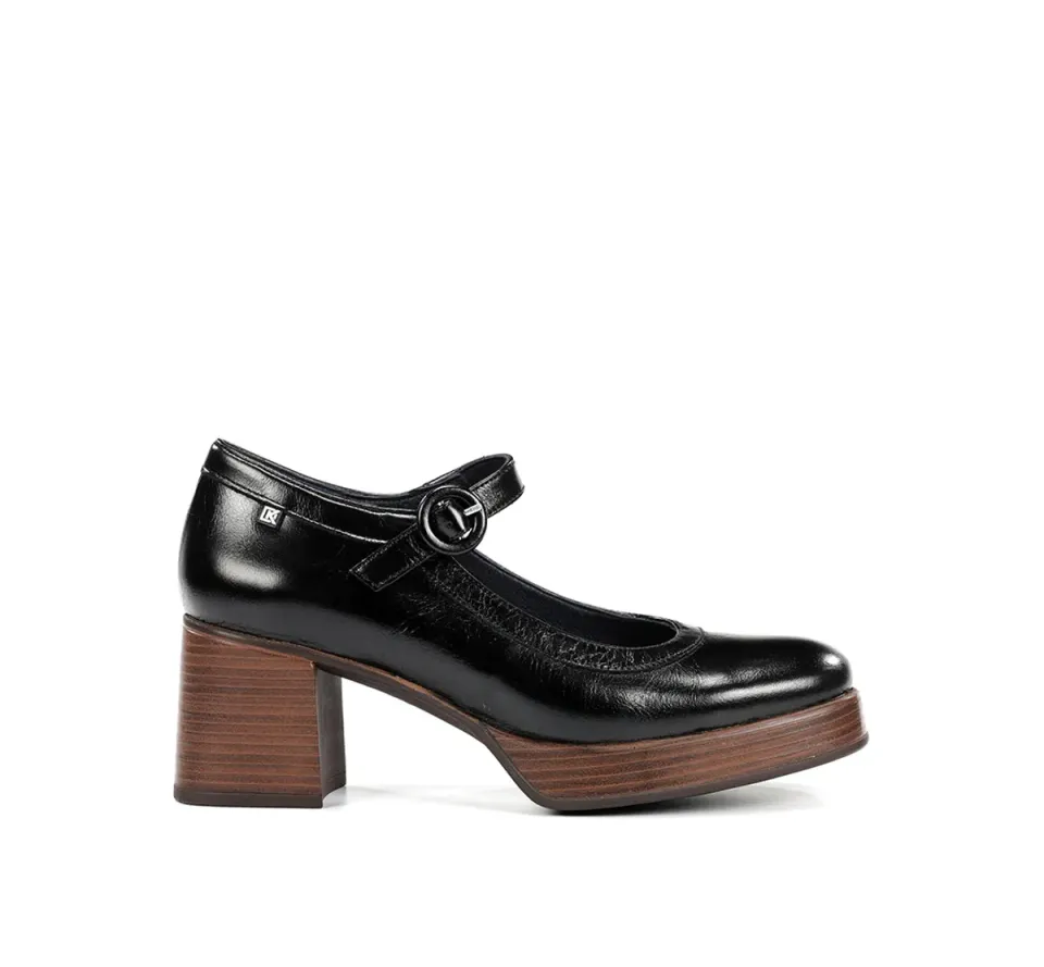 Dorking Cristel D9154 Scarpa Donna Nera Plateau