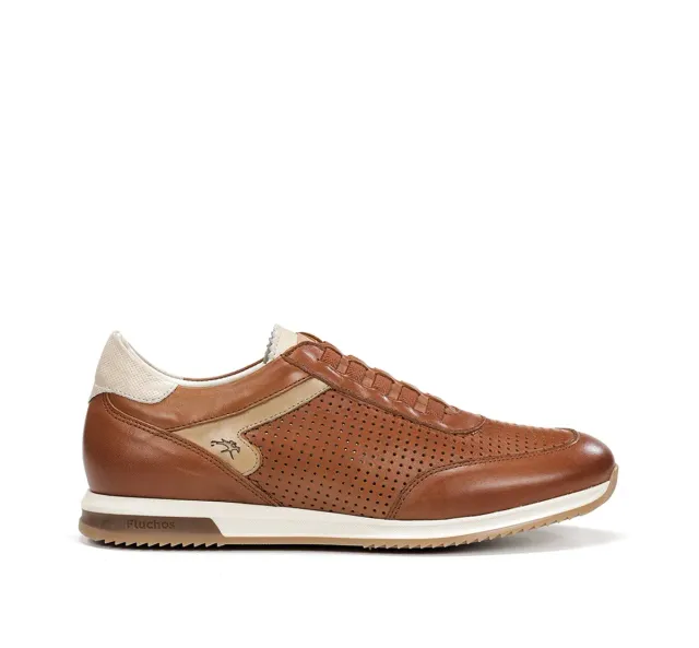 Fluchos Samir F2189 sneakers marroni pelle uomo