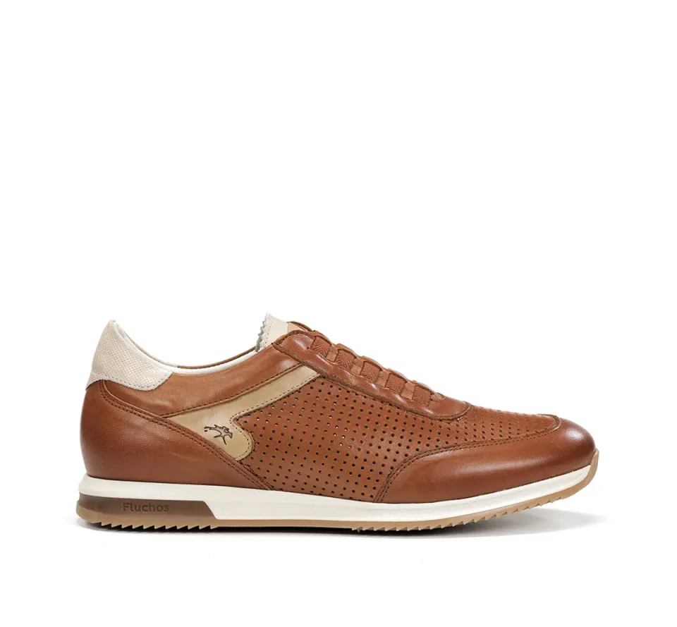 Fluchos Samir F2189 sneakers marroni pelle uomo