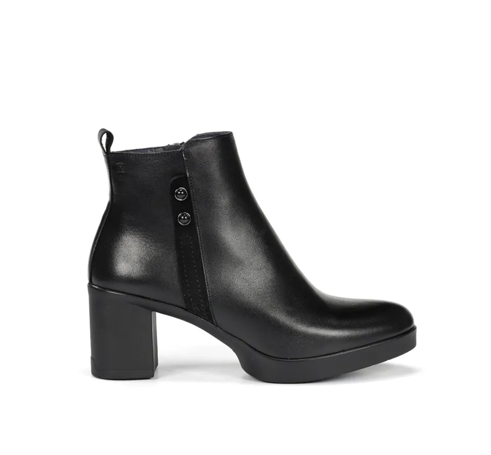 Dorking Elite D9423 stivaletti donna neri con tacco