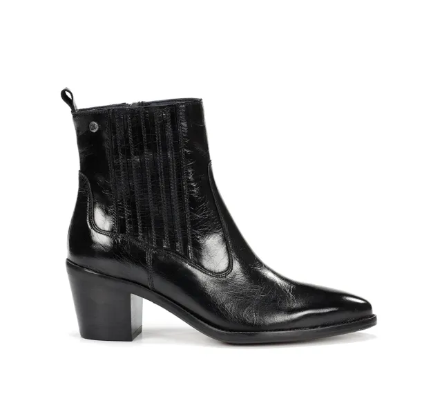 Dorking Arwen D9425 tronchetti neri donna tacco largo