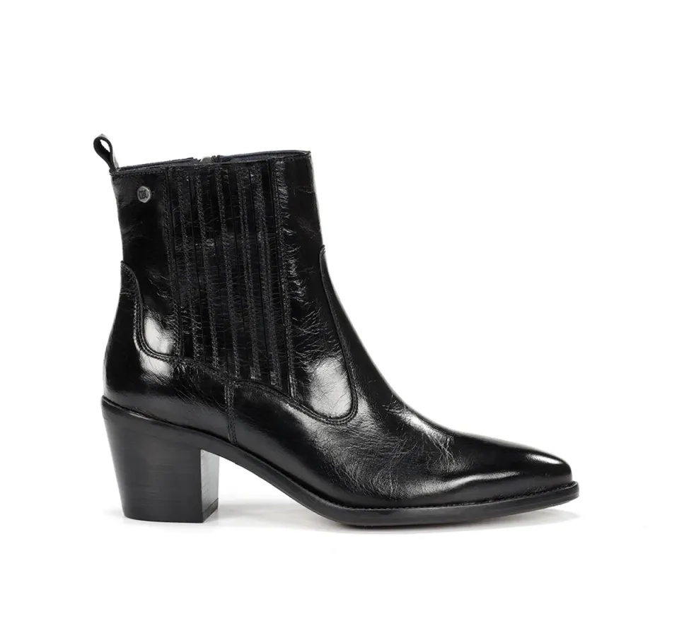Dorking Arwen D9425 tronchetti neri donna tacco largo