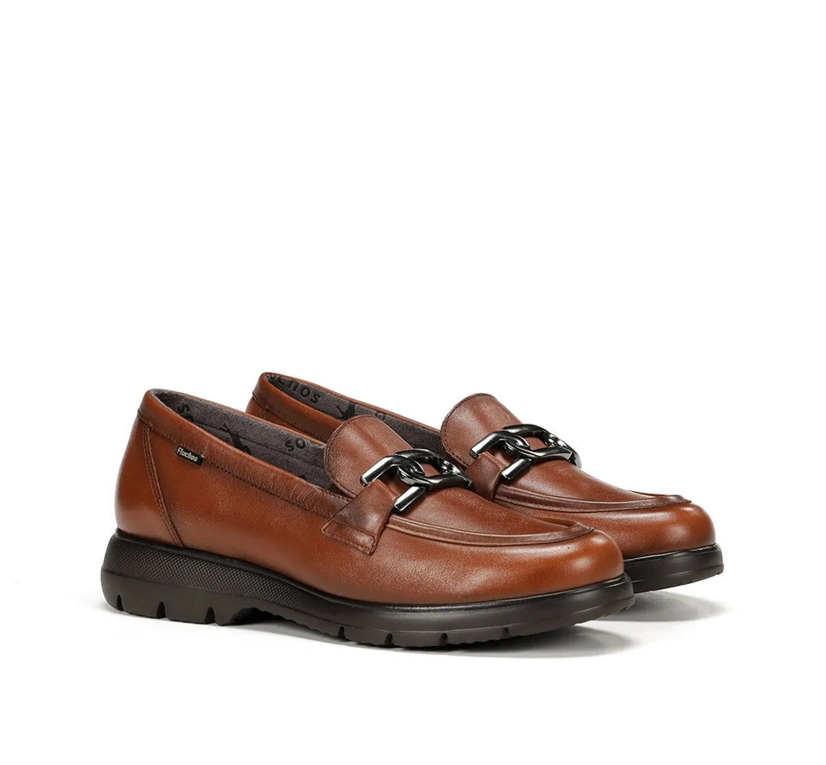 Fluchos Gladis F1794 mocassini donna marroni comodi