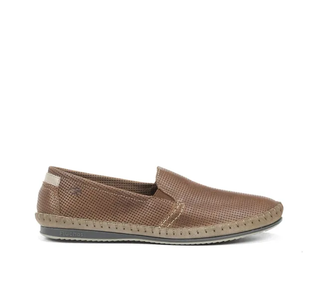 Fluchos Bahamas 8674 mocassini uomo marroni slip-on