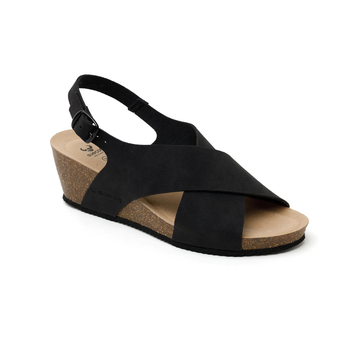 Suecos Ros sandali neri tacco donna