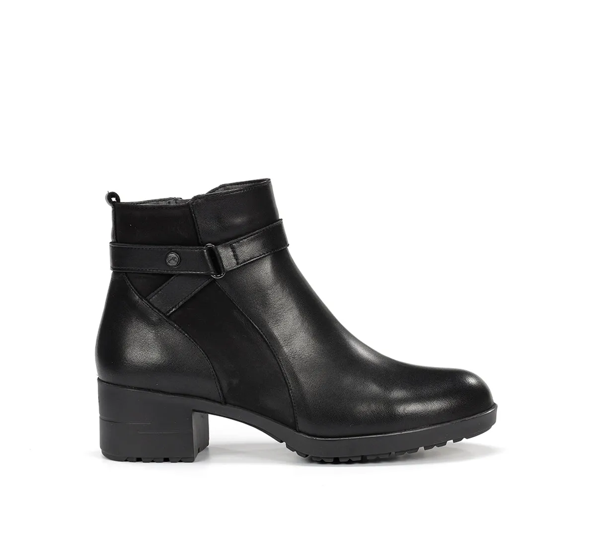 Fluchos Aliss F1368 tronchetti donna neri pelle