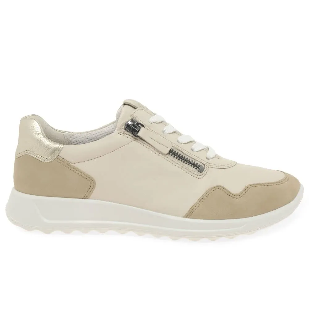 Ecco Flexure Runner sneakers donna 35 EU beige zip