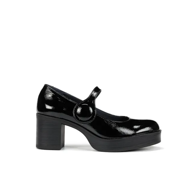 Fluchos Bowy D9588 tronchetto donna nero tacco zip