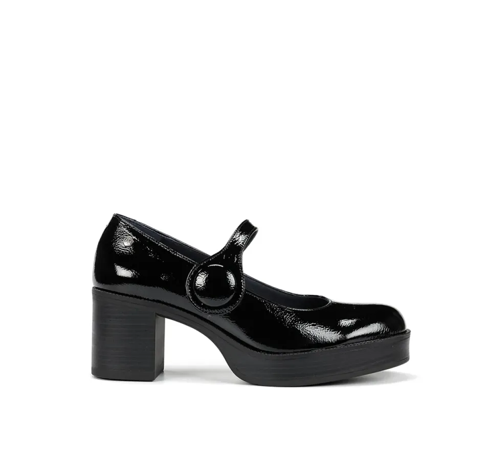 Fluchos Bowy D9588 tronchetto donna nero tacco zip