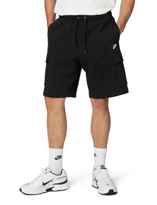 Nike Club Cargo pantaloncini felpa uomo M tasche laterali