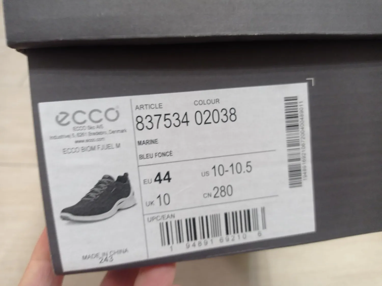 Ecco Biom Fjuel Scarpe Uomo Nere 43 EU