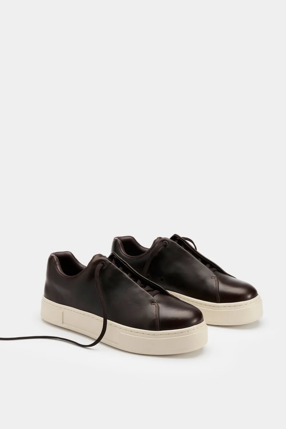Eytys Doja sneakers pelle espresso lacci nascosti