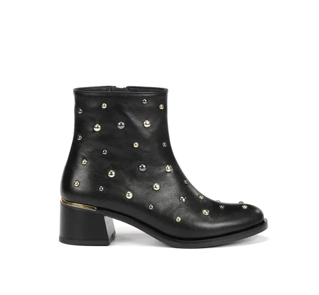 Dorking Kim D9608 Stivaletti Neri Donna Tacco