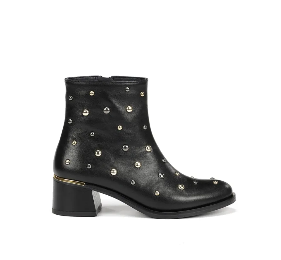 Dorking Kim D9608 Stivaletti Neri Donna Tacco
