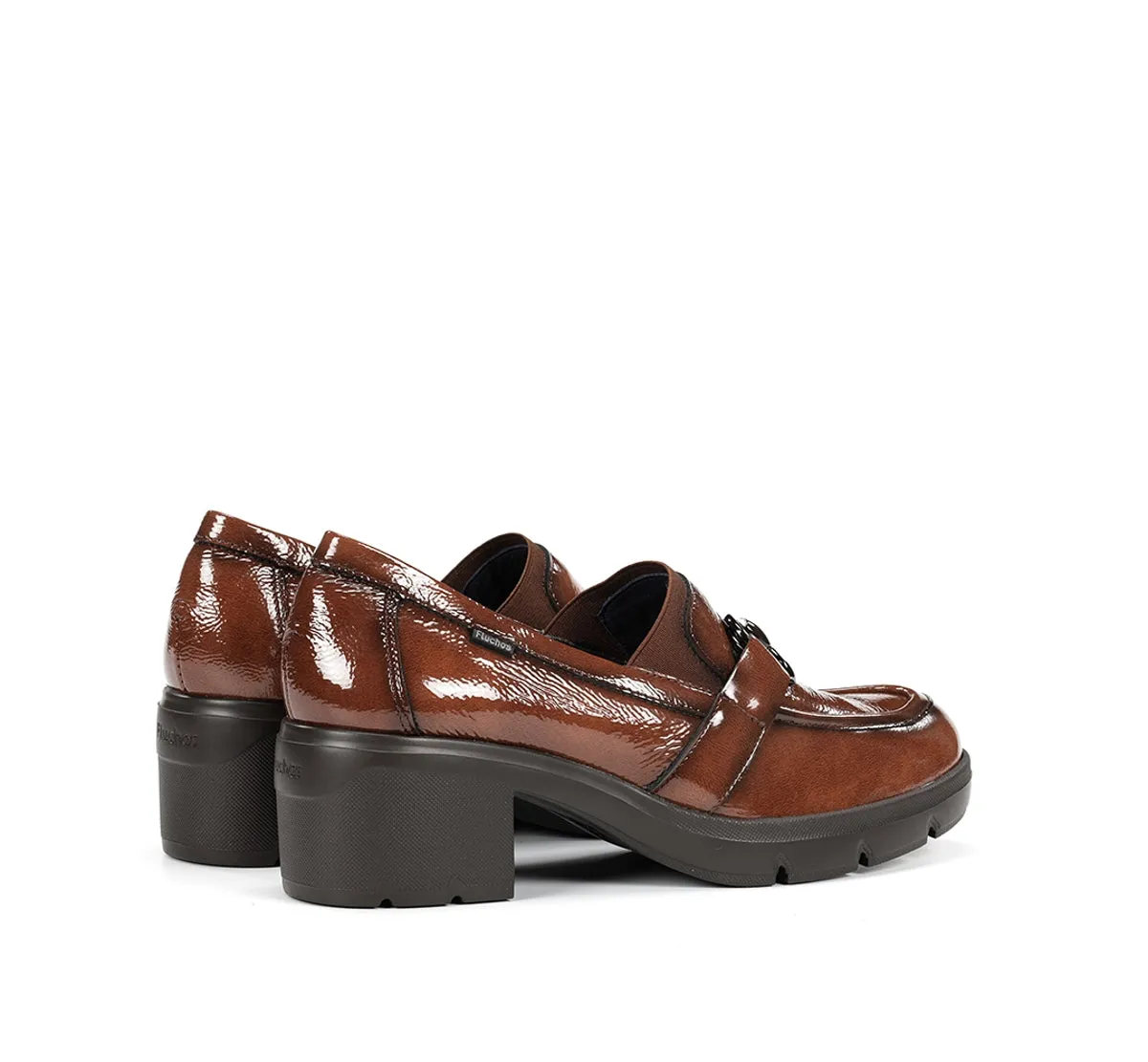 Fluchos Fugaz F2111 mocassini donna marrone tacco
