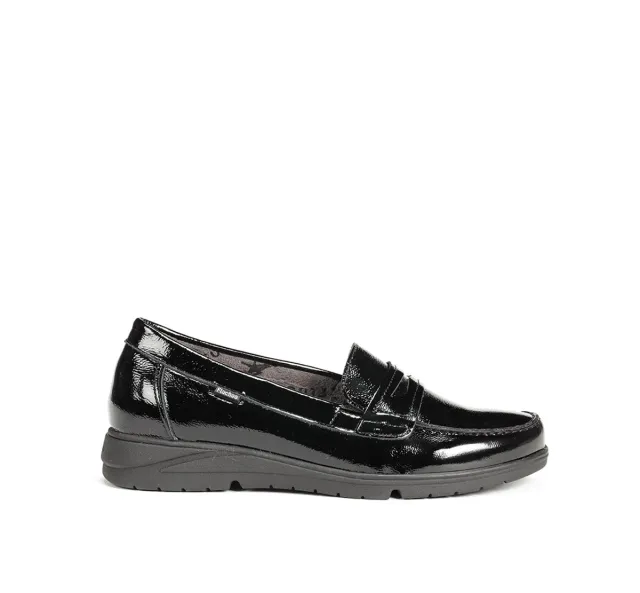 Fluchos Styll F1835 mocassini donna neri comodi