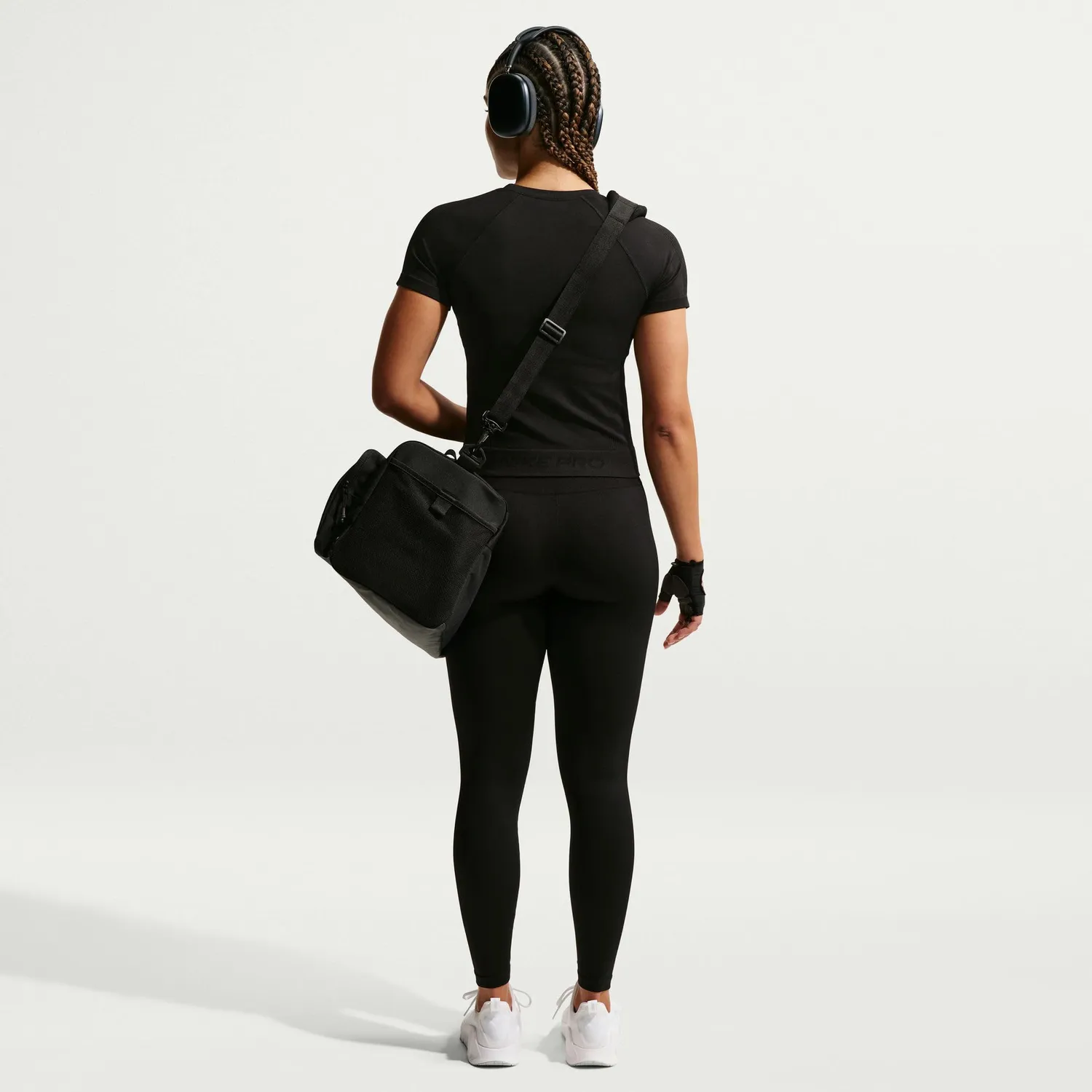 Nike Pro t-shirt donna XXS nera traspirante
