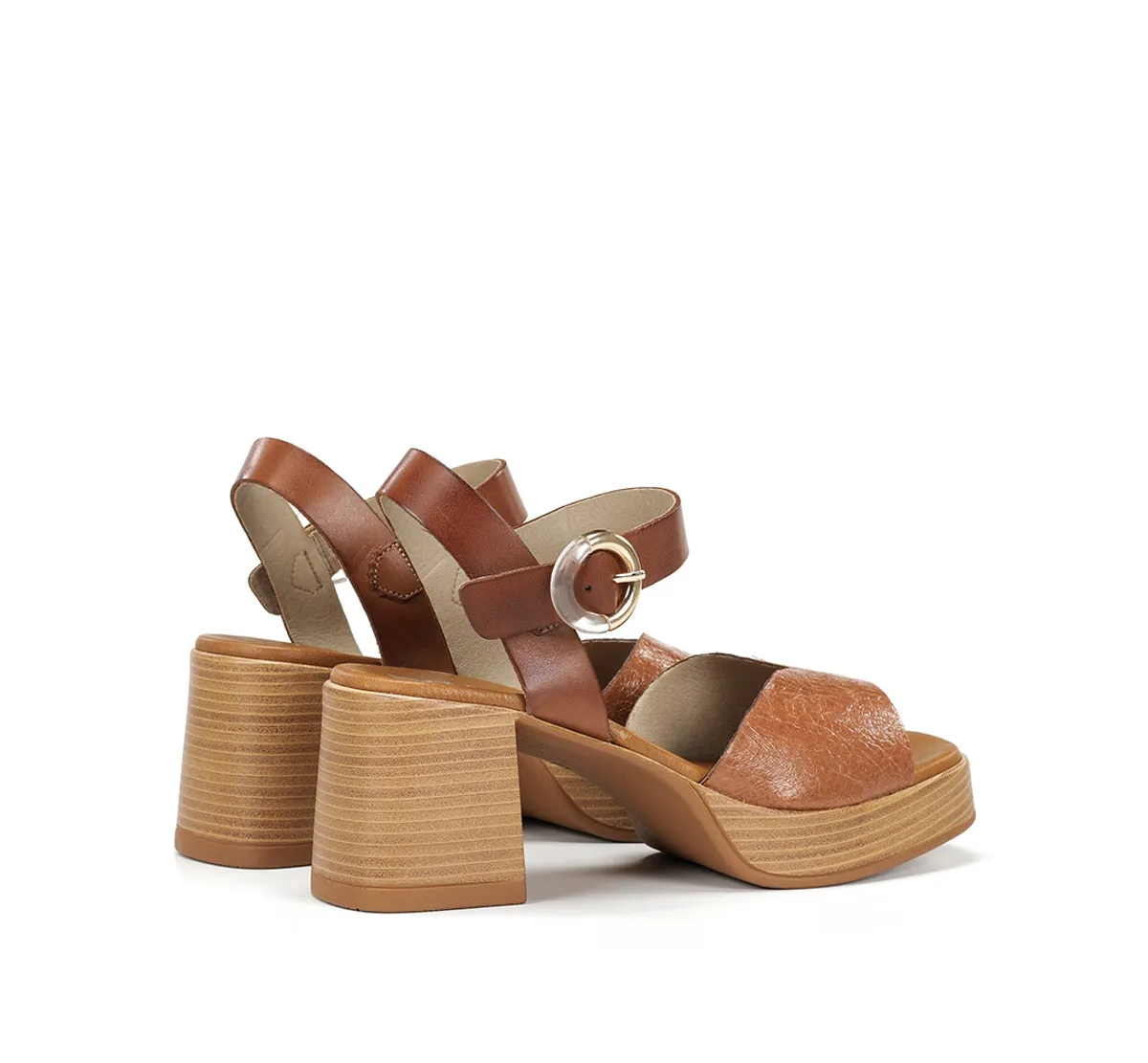 Fluchos Diamond D9287 sandali marrone tacco largo
