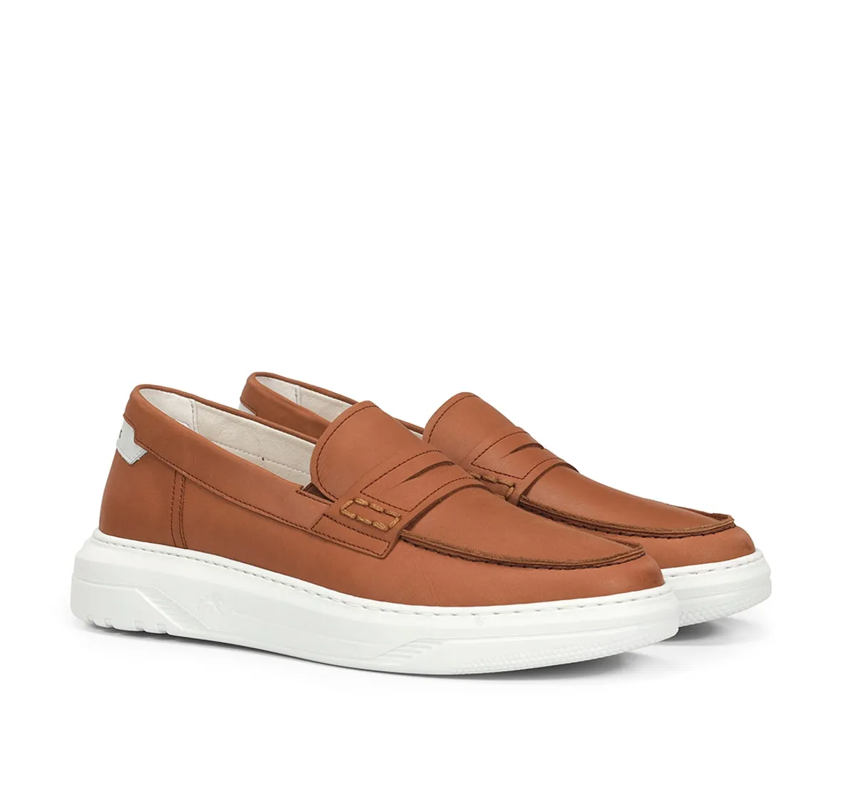 Fluchos Boston F2224 mocassino uomo marrone leggero
