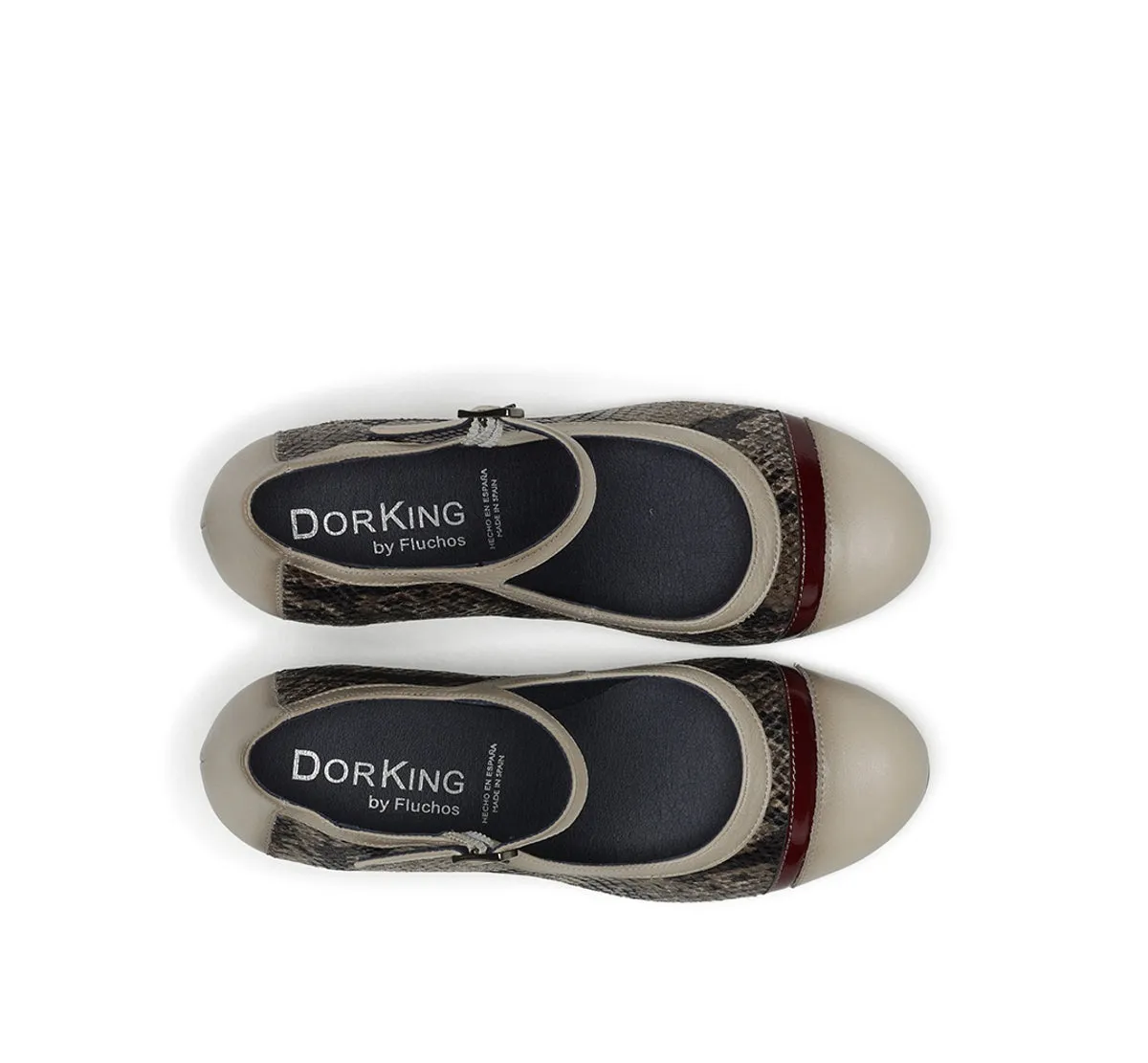 Fluchos Rodin D8669 scarpe donna marrone fibbia
