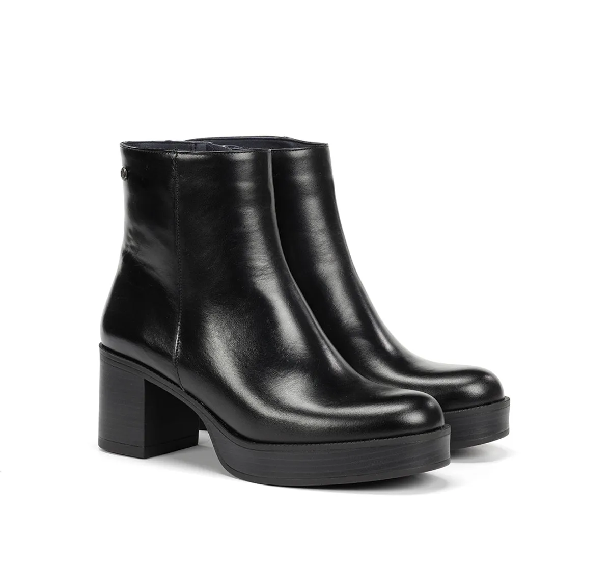 Fluchos Dorking Bowy D9591 stivaletti donna neri tacco