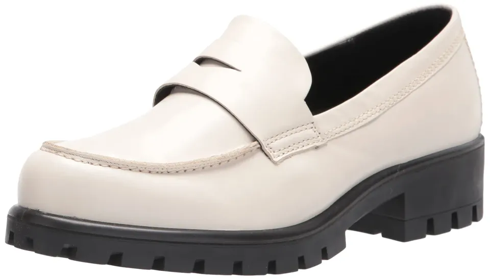 Ecco Modtray mocassino donna pelle tacco largo