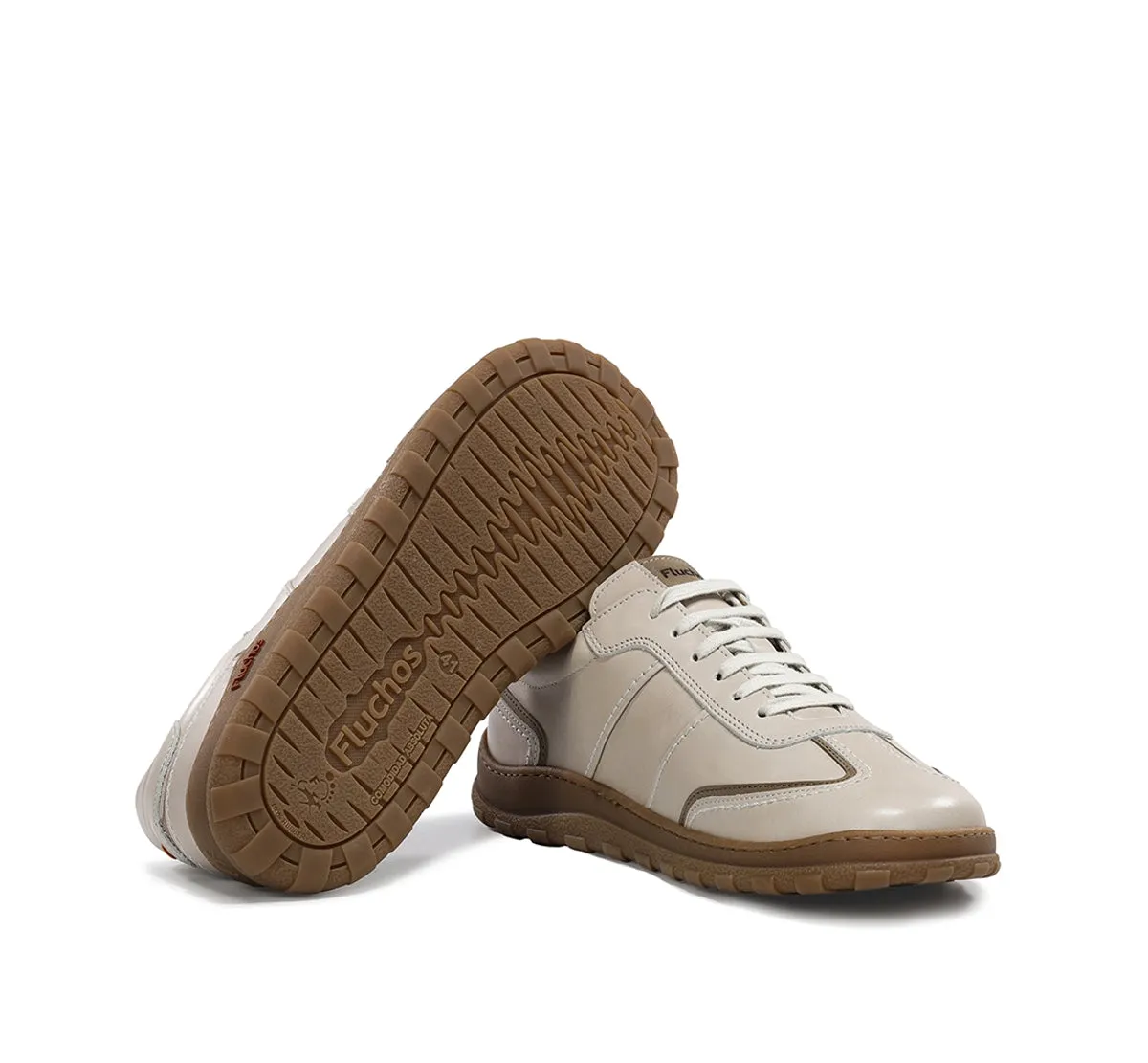 Fluchos Jerry F2501 sneakers uomo bianche pianta larga