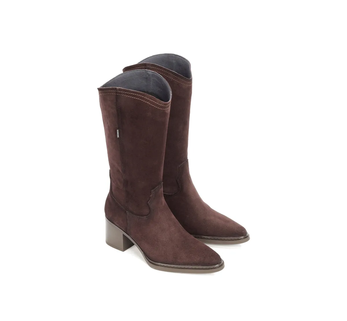 Dorking Tess D9826 tronchetto viola donna tacco medio