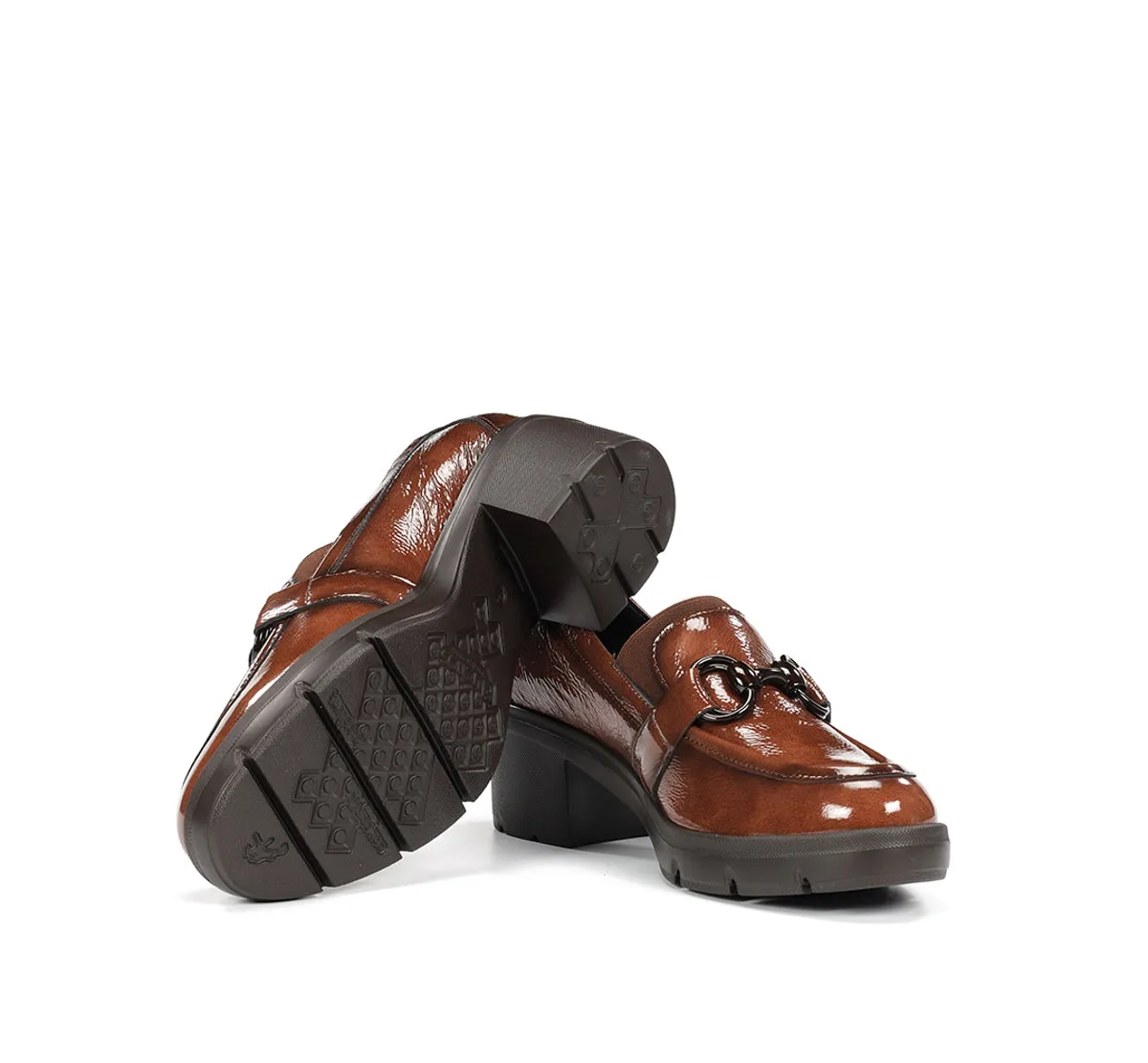 Fluchos Fugaz F2111 mocassini donna marrone tacco