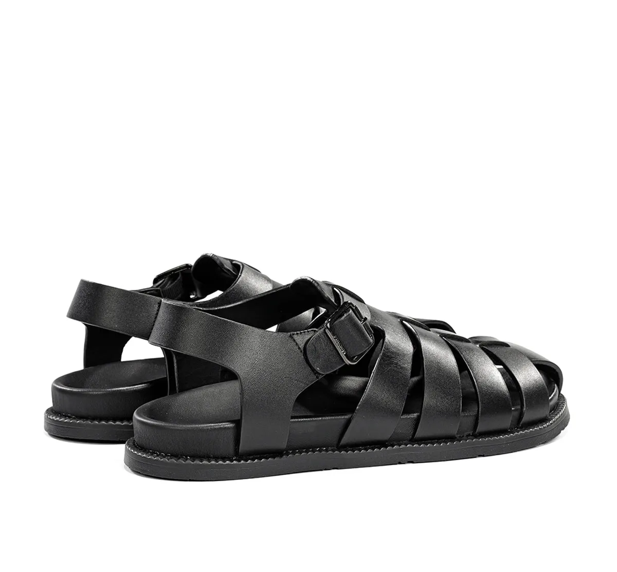 Fluchos Bari F2450 sandali uomo nero pelle