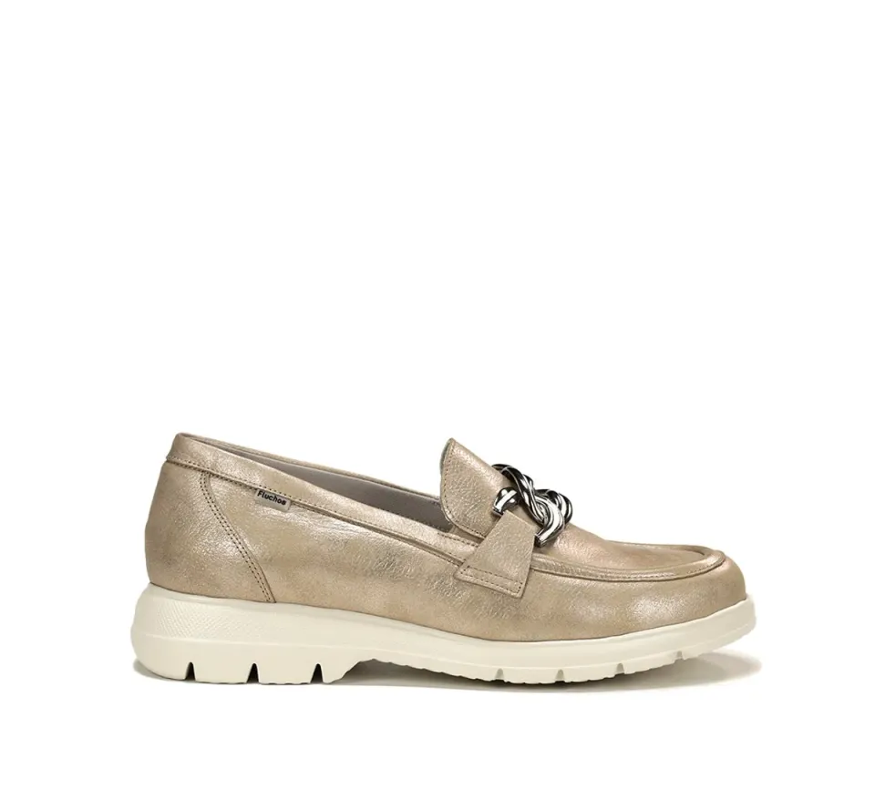 Fluchos Gladis F1937 mocassini donna oro Light
