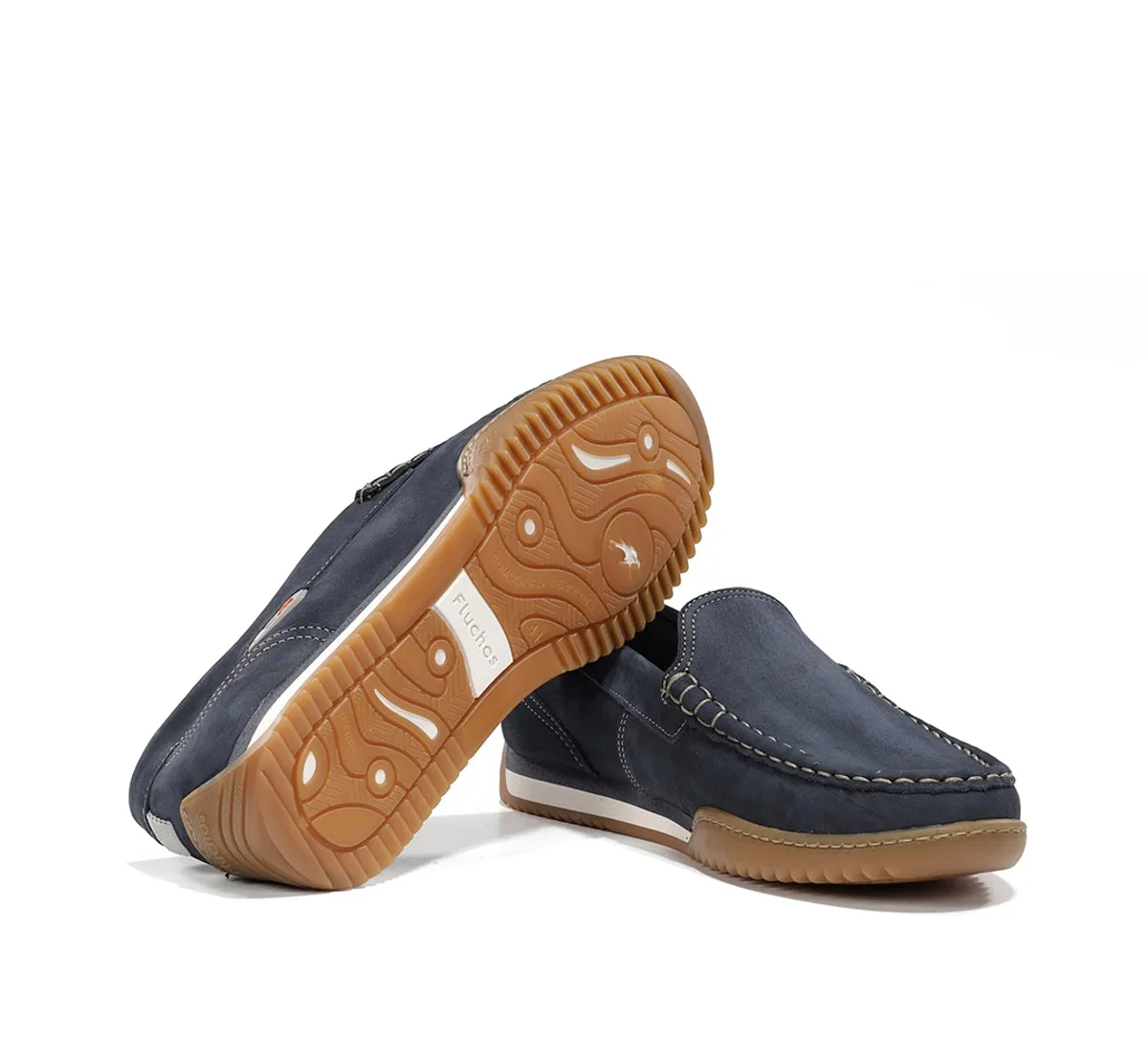Fluchos Bruno F2432 mocassini uomo blu casual
