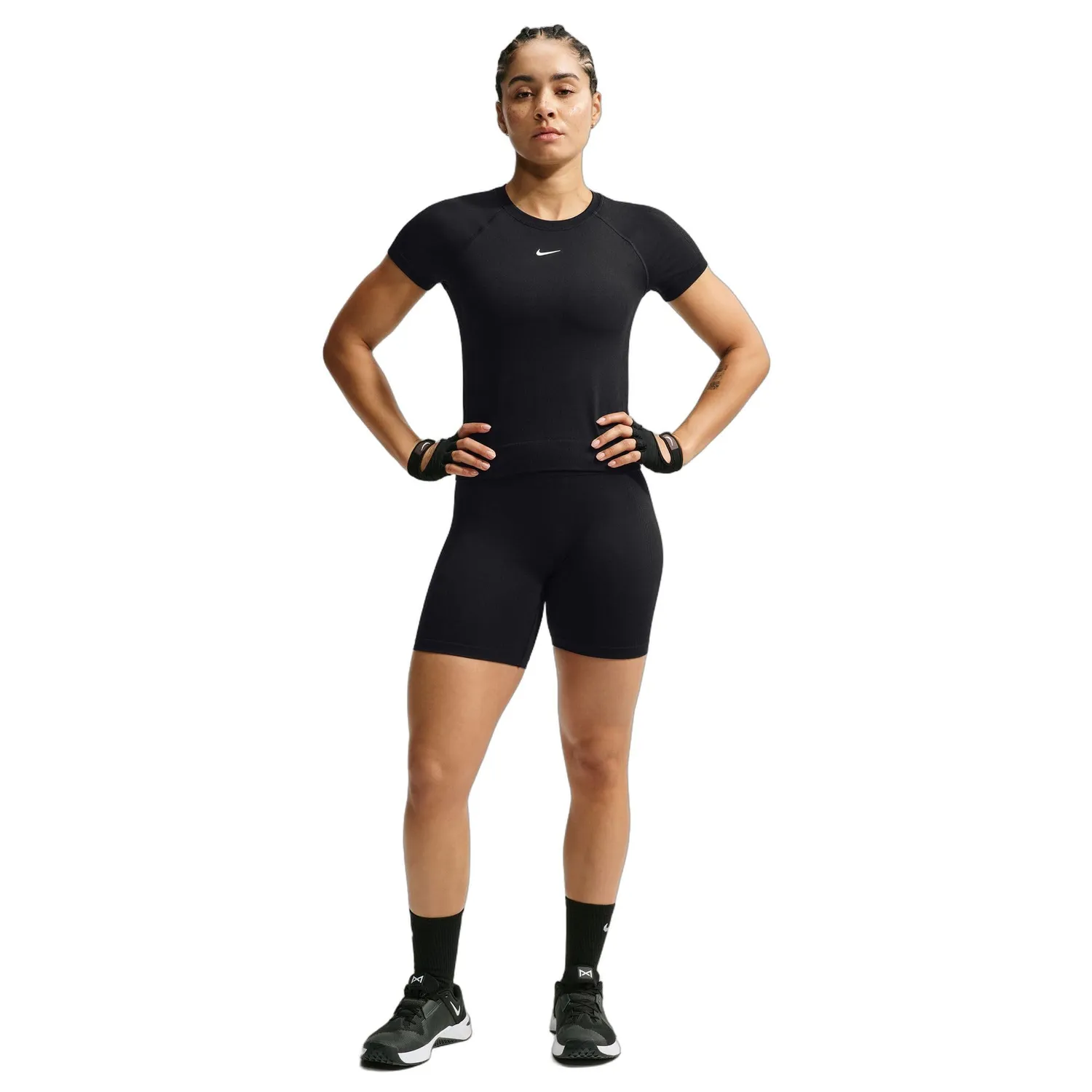 Nike Pro t-shirt donna XXS nera traspirante