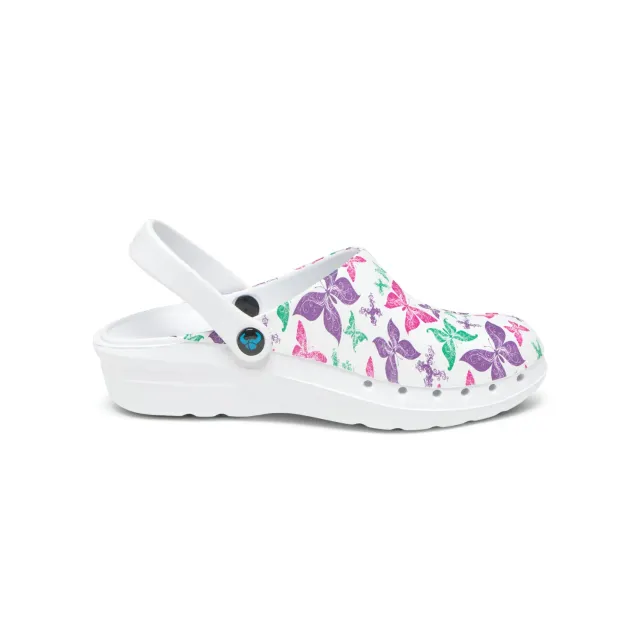 Suecos Oden+ Butterfly zoccoli sanitari rosa antiscivolo