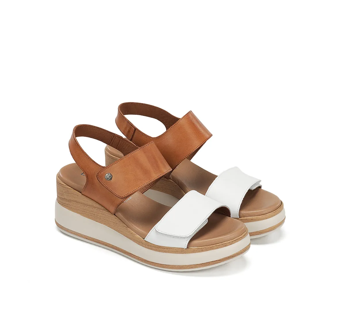 Fluchos Prince D9643 Sandali Donna Bianchi Platform