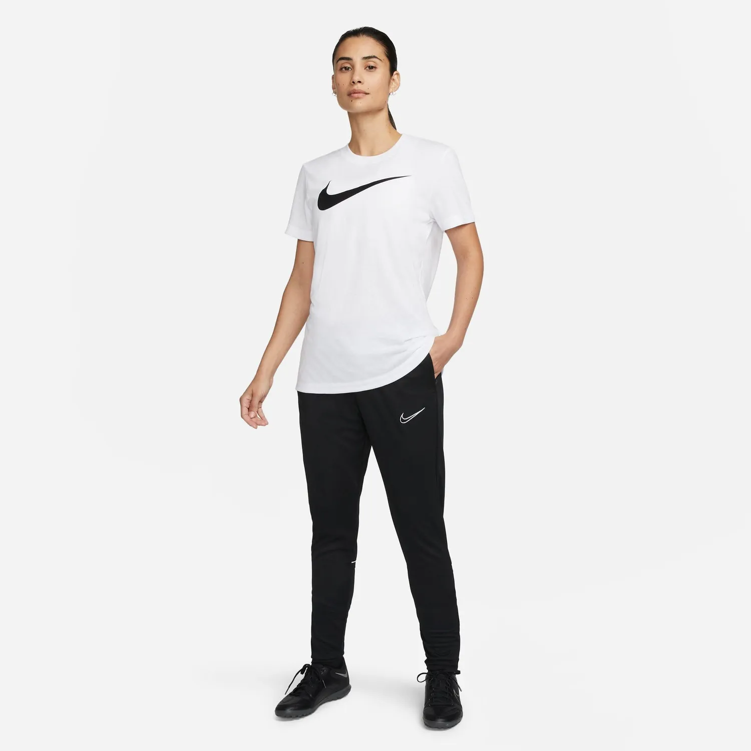 Nike Park20 maglietta donna M nero-bianco cotone leggero