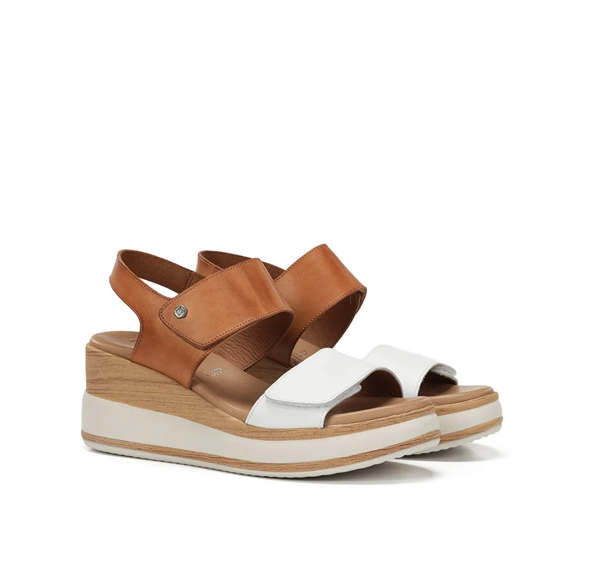 Fluchos Prince D9643 Sandali Donna Bianchi Platform