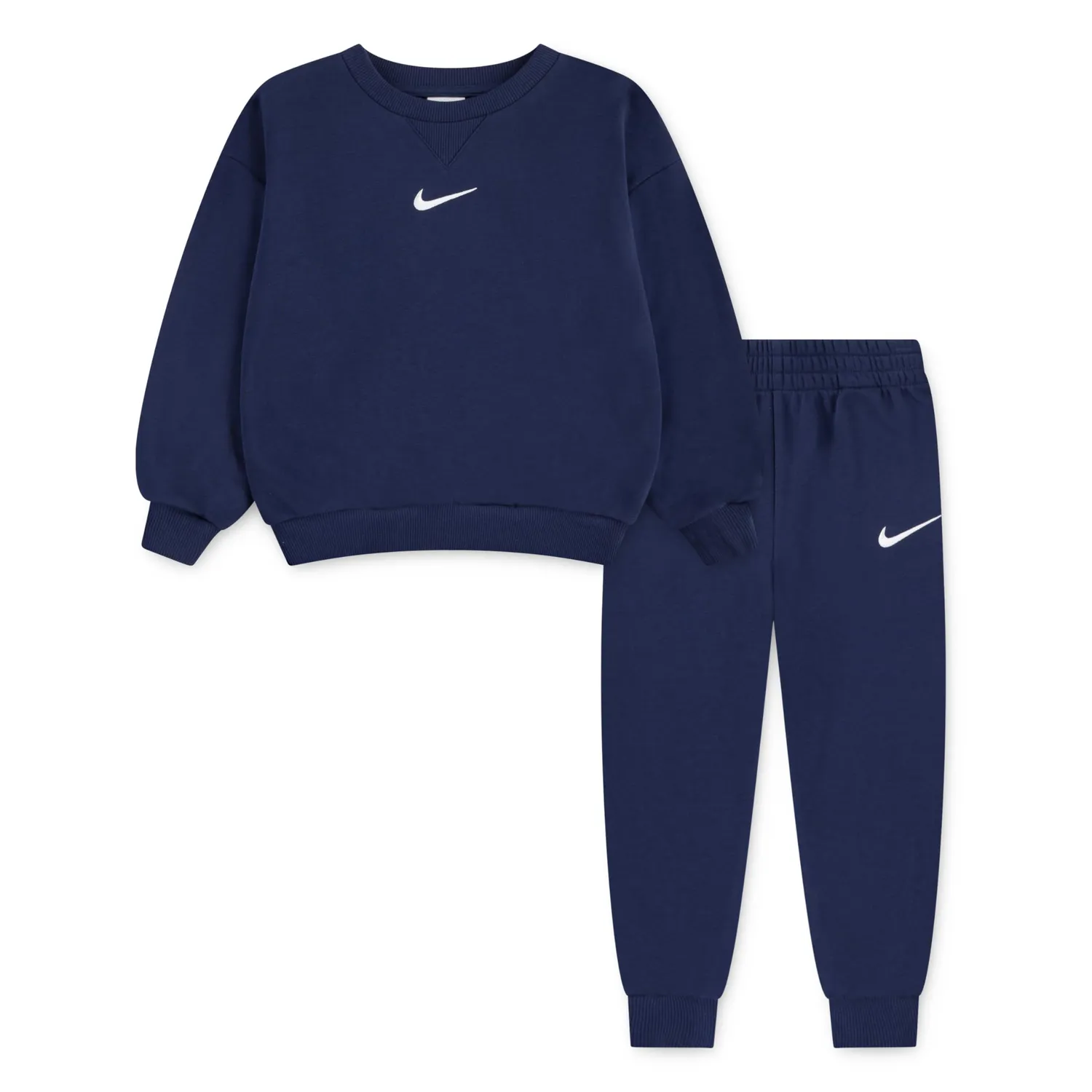 Nike Essential Fleece Crew Set Bimba 18 mesi navy