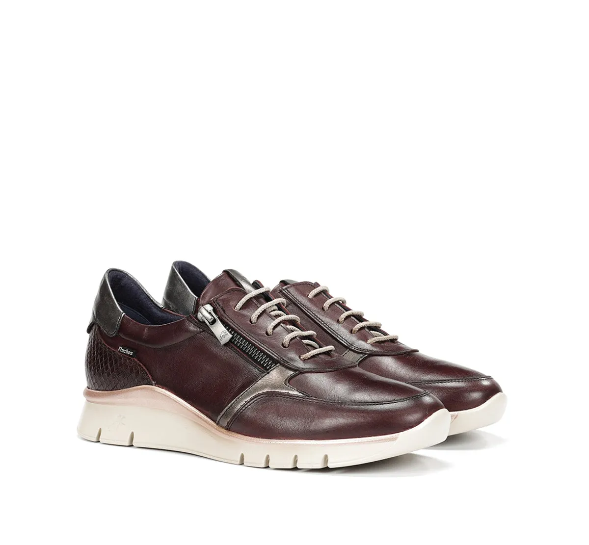 Fluchos Union F2070 sneakers donna bordeaux pianta larga
