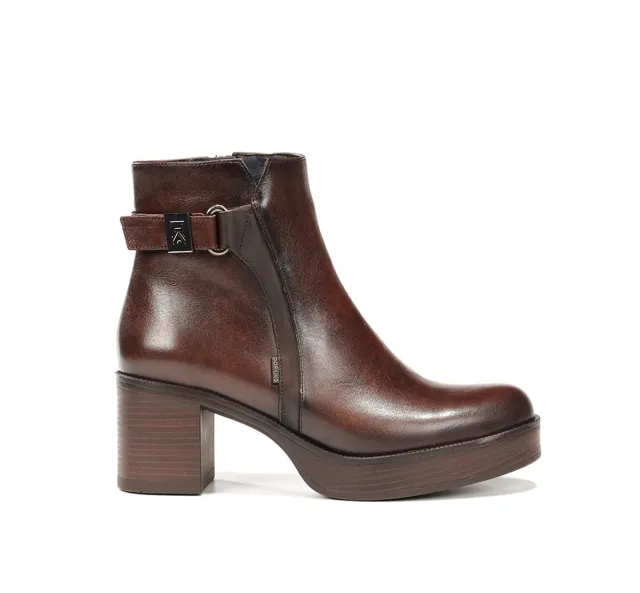 Fluchos Bowy D9589 Stivaletto Marrone Tacco Donna