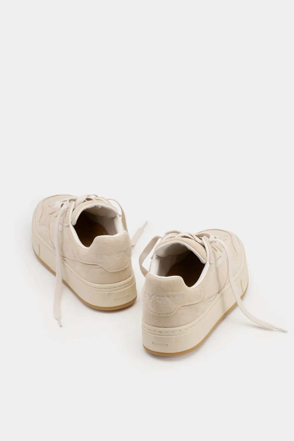 Eytys Trophy Bone Suede sneakers bianche camoscio