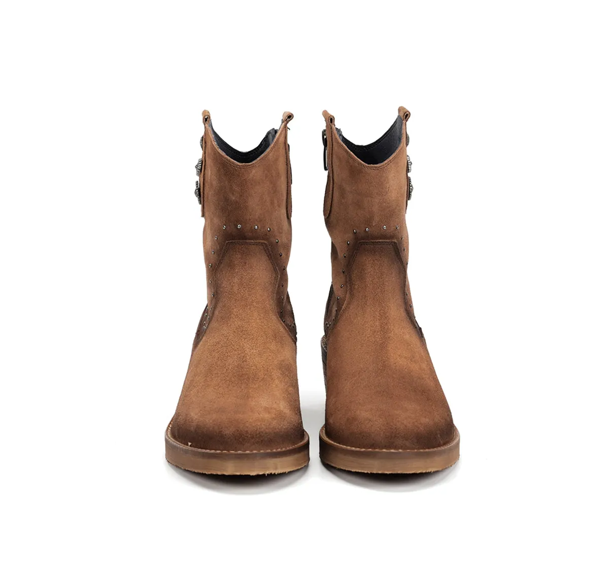 Fluchos Layla D9549 stivaletti donna marrone tacco basso