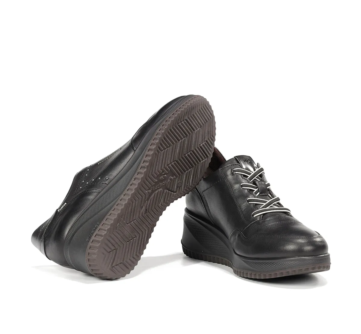 Fluchos Novax F2545 sneaker nero zeppa comoda