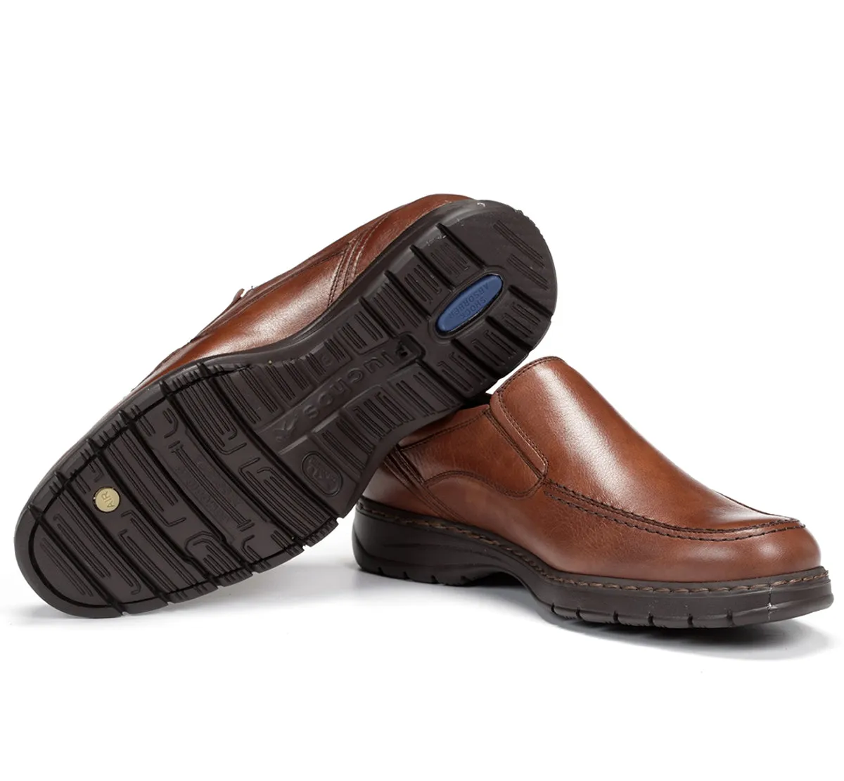 Fluchos Crono 9144 slip on marrone uomo comfort